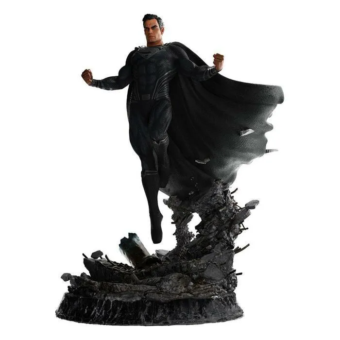 DC COMICS - Zack Snyder's Justice League - Superman Black Suit 1/4 Polystone Statue