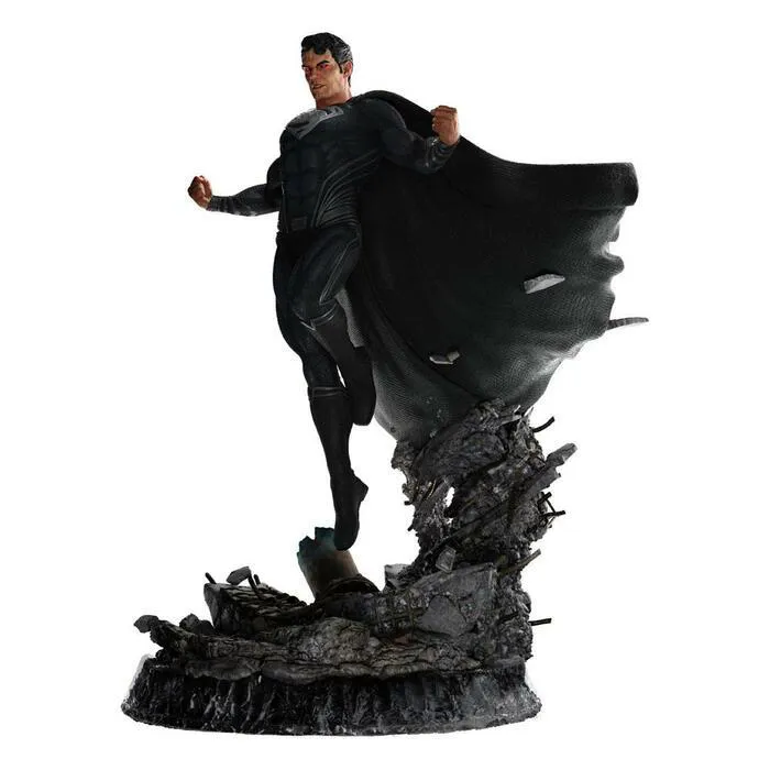 DC COMICS - Zack Snyder's Justice League - Superman Black Suit 1/4 Polystone Statue