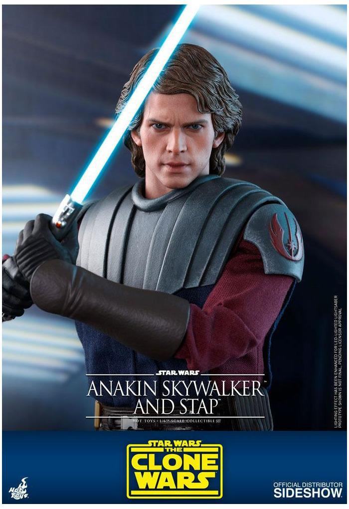 STAR WARS - The Clone Wars - Anakin Skywalker & STAP 1/6 Action Figure 12" TMS020