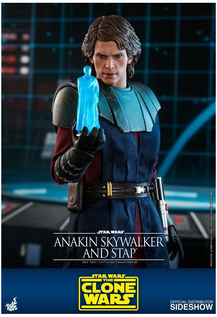STAR WARS - The Clone Wars - Anakin Skywalker & STAP 1/6 Action Figure 12" TMS020
