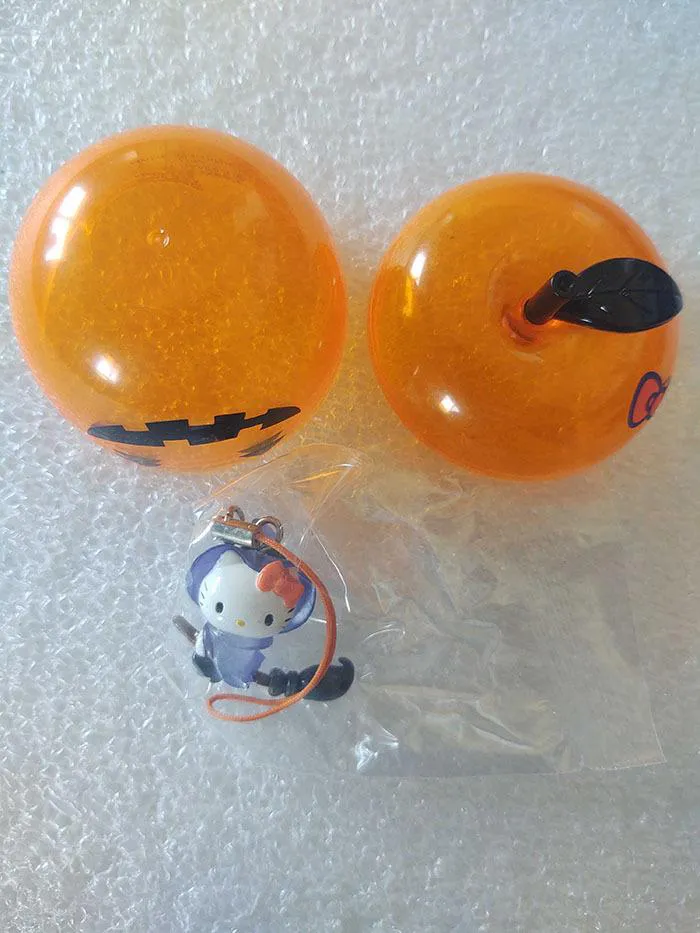 HELLO KITTY - Halloween Phone Strap - Orange Apple