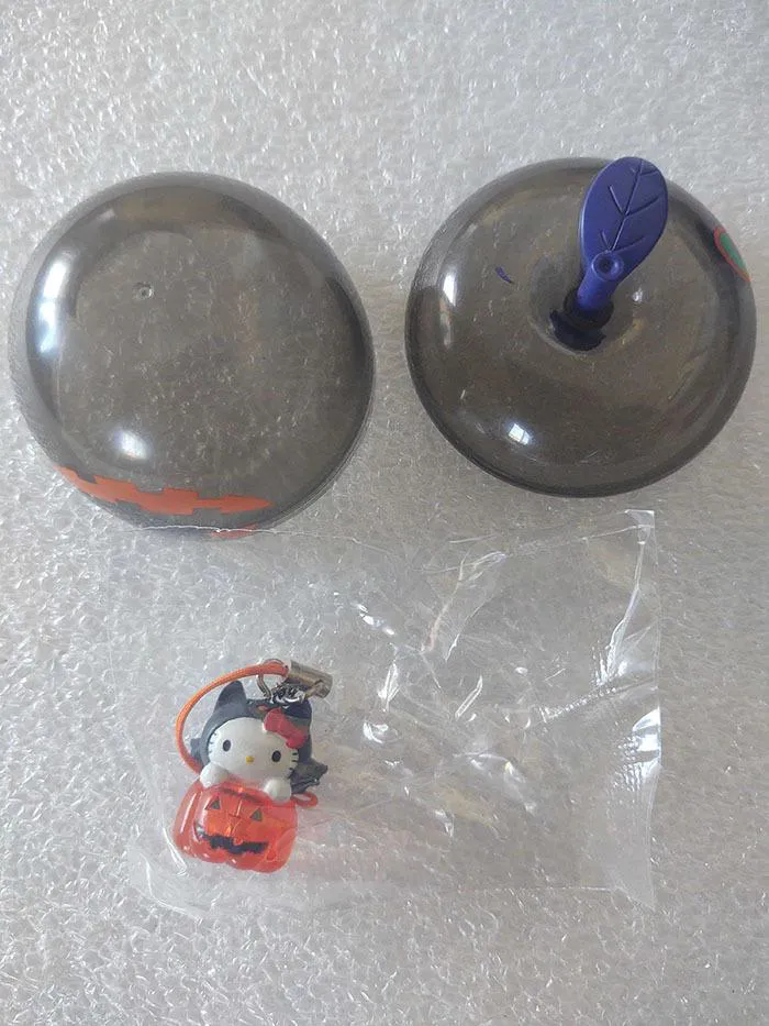 HELLO KITTY - Halloween Phone Strap - Black Apple