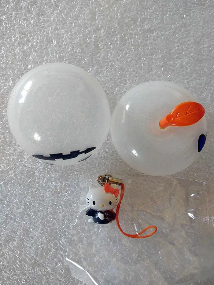 HELLO KITTY - Halloween Phone Strap - White Apple