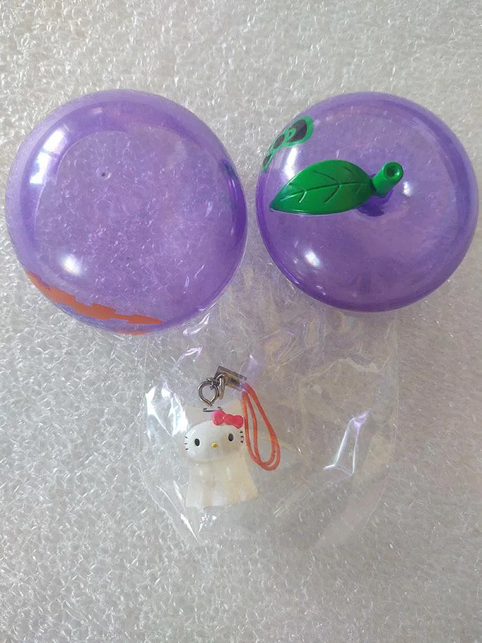 HELLO KITTY - Halloween Phone Strap - Purple Apple