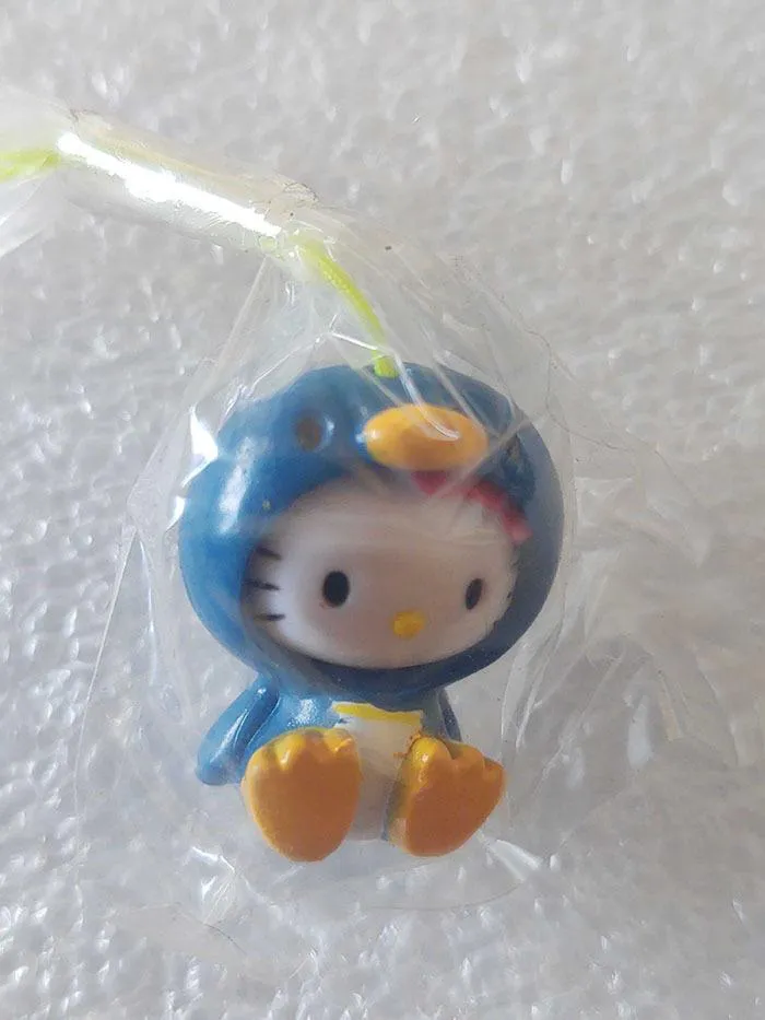 HELLO KITTY - Animals Costume Swing Phone Strap - Penguin