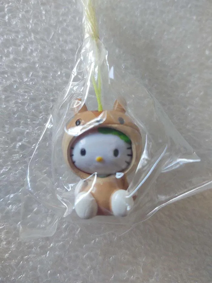HELLO KITTY - Animals Costume Swing Phone Strap - Chipmunk