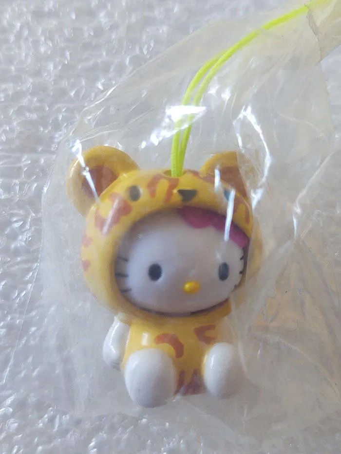 HELLO KITTY - Animals Costume Swing Phone Strap - Leopard