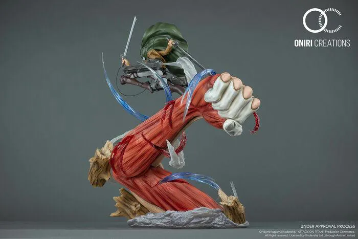 ATTACK ON TITAN - Levi vs Female Titan Statue