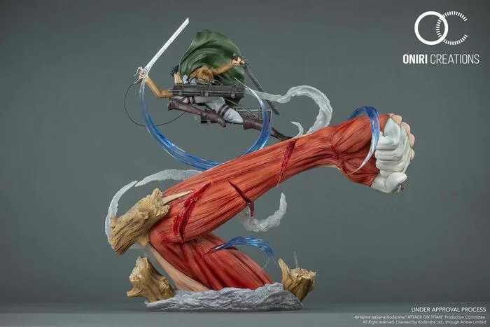 ATTACK ON TITAN - Levi vs Female Titan Statue