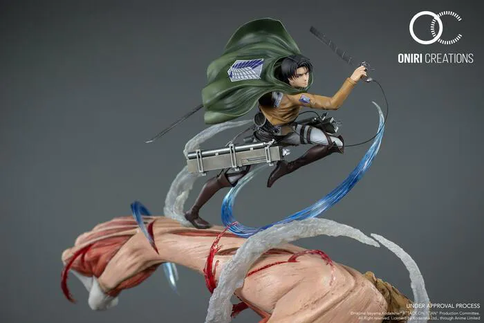 ATTACK ON TITAN - Levi vs Female Titan Statue