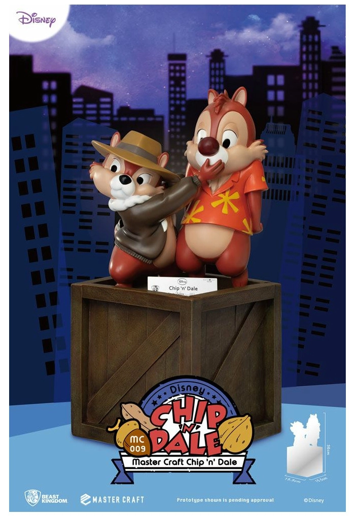 CHIP 'N DALE - Cip & Ciop Rescue Rangers Master Craft Statue