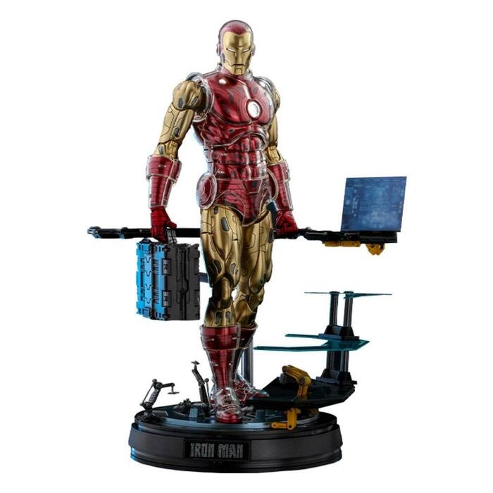 MARVEL - The Origins Collection Comic - Iron Man Deluxe Ver. 1/6 Action Figure 12" CMS07-D37