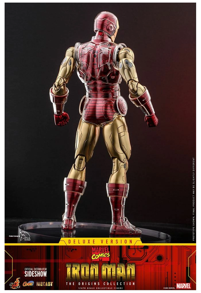 MARVEL - The Origins Collection Comic - Iron Man Deluxe Ver. 1/6 Action Figure 12" CMS07-D37