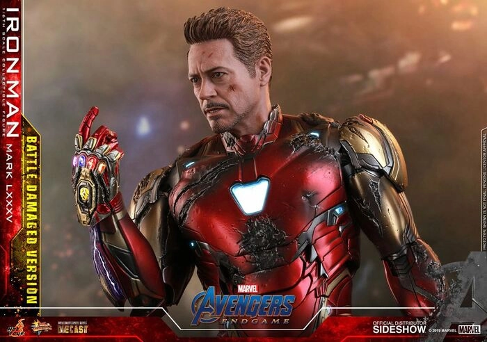 MARVEL - Avengers Endgame - Iron Man Mark LXXXV Battle Damaged Ver. 1/6 Action Figure 12" Diecast MMS543 D33