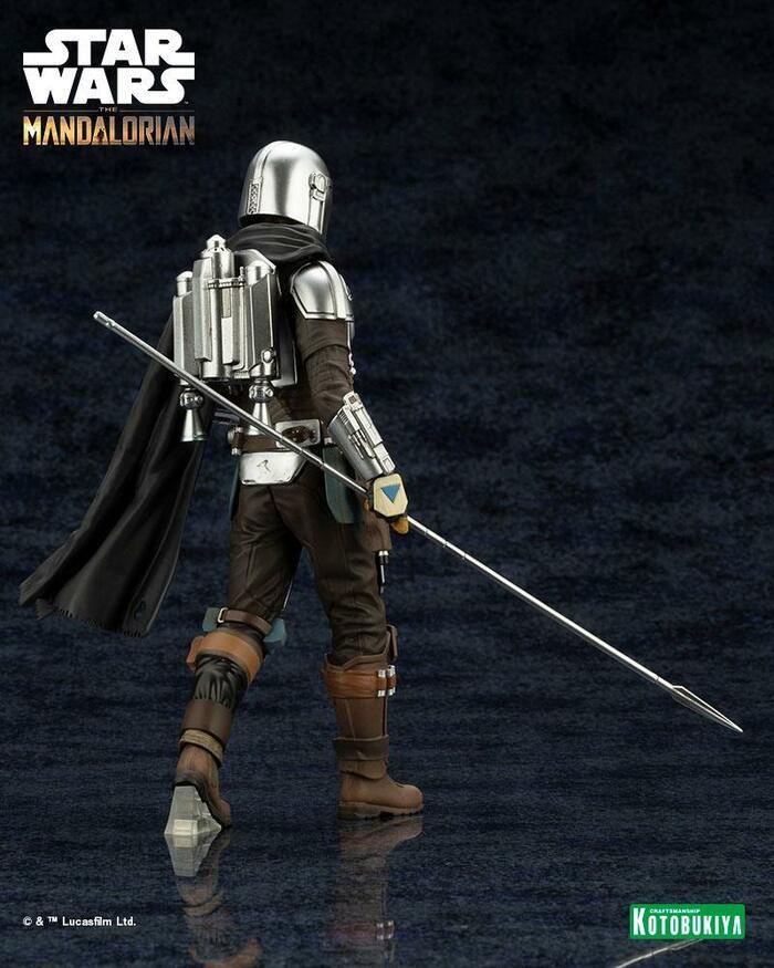 STAR WARS - The Mandalorian - Mandalorian & Grogu with Beskar Staff ArtFX+ 1/10 Pvc Figure