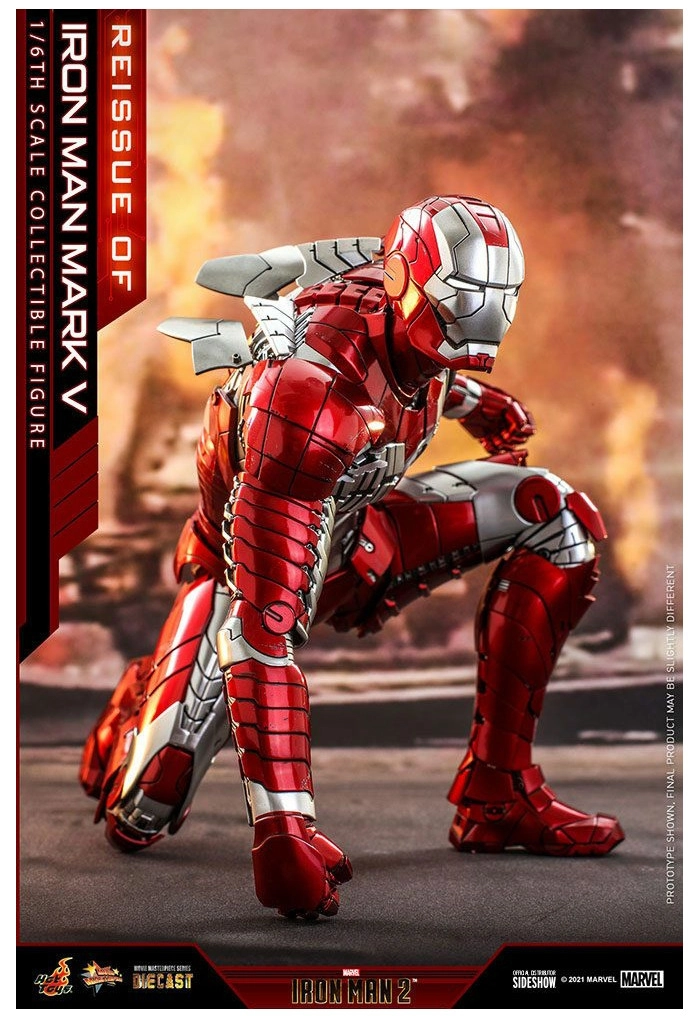 IRON MAN 2 - Mark V 1/6 Action Figure 12" Diecast MMS400-D18