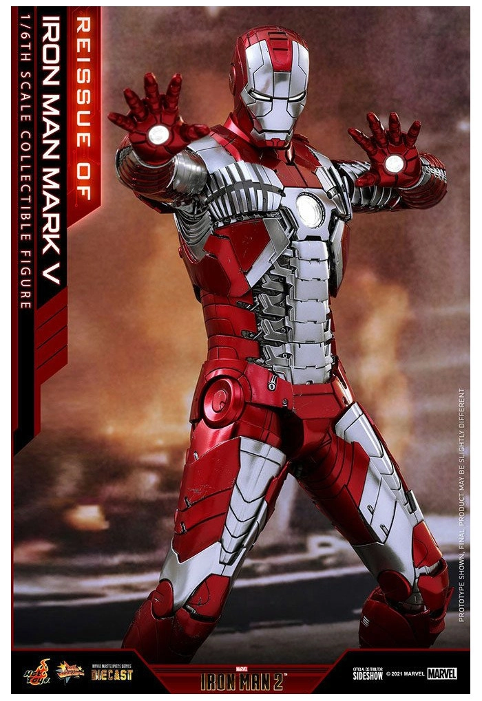 IRON MAN 2 - Mark V 1/6 Action Figure 12" Diecast MMS400-D18