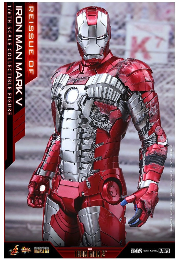 IRON MAN 2 - Mark V 1/6 Action Figure 12" Diecast MMS400-D18
