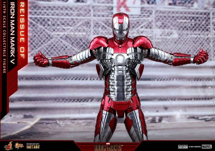 IRON MAN 2 - Mark V 1/6 Action Figure 12" Diecast MMS400-D18