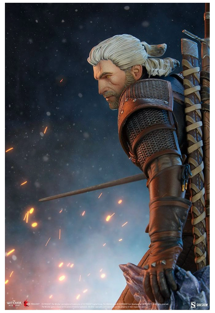 THE WITCHER 3 - Wild Hunt - Geralt Polystone Statue
