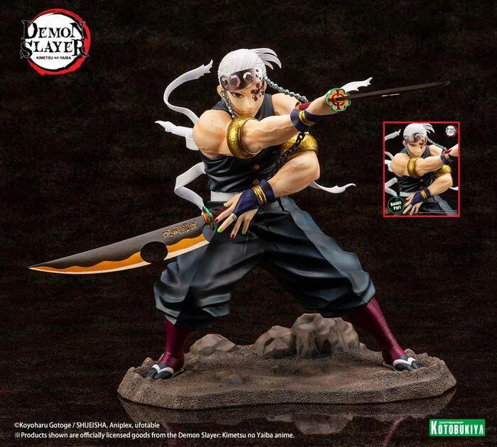 DEMON SLAYER - KIMETSU NO YAIBA - Tengen Uzui ArtFX J 1/8 Pvc Figure Bonus Edition