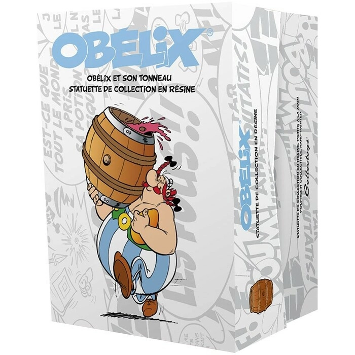 ASTERIX - Obelix and his Barrel Polystone Statue