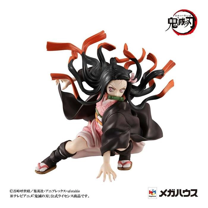 DEMON SLAYER - KIMETSU NO YAIBA - Kamado Brother & Sister Pvc Figure Precious G.E.M. - Damaged Box