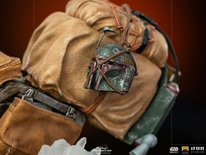 STAR WARS - The Mandalorian - Mandalorian on Speederbike 1/10 Deluxe Art Scale Statue