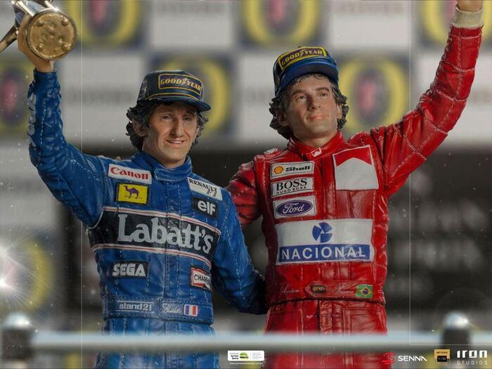 AYRTON SENNA - The Last Podium 1993 - Alain Prost & Ayrton Senna 1/10 Deluxe Art Scale Statue