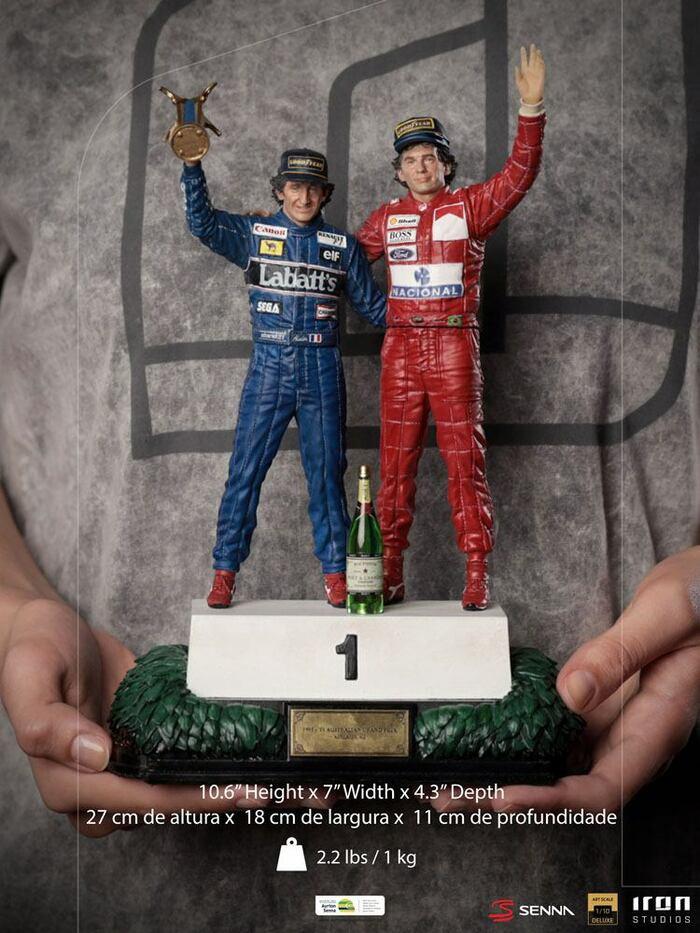 AYRTON SENNA - The Last Podium 1993 - Alain Prost & Ayrton Senna 1/10 Deluxe Art Scale Statue