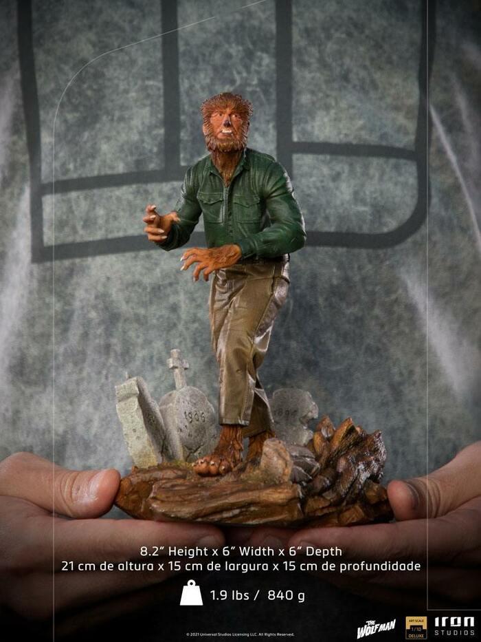 UNIVERSAL MONSTERS - The Wolf Man 1/10 Deluxe Art Scale Statue