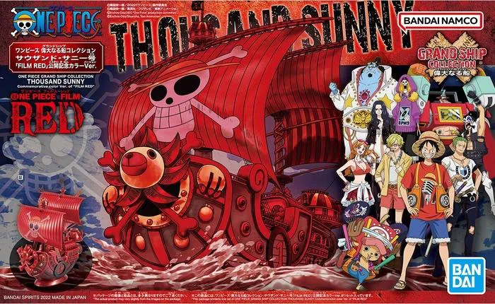 ONE PIECE - Film Red - Grand Ship Collection - Thousand Sunny Commemorative Color Ver. Model Kit