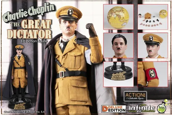 CHARLIE CHAPLIN - Great Dictator 1/6 Action Figure 12" Deluxe Edition