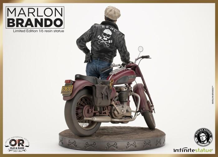 OLD & RARE - Marlon Brando with Bike 1/6 Polystone Statue