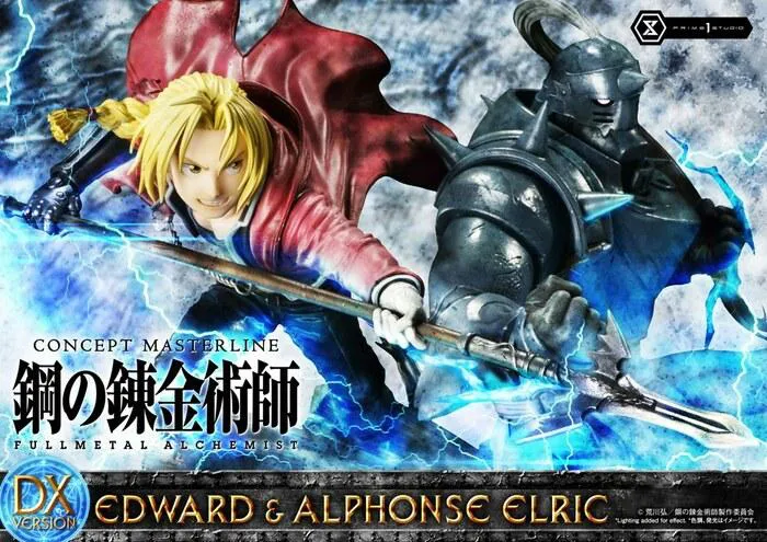 FULLMETAL ALCHEMIST - Edward & Alphonse Elric Deluxe Ver. 1/6 Polystone Statue