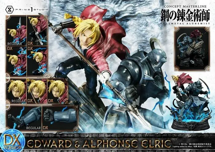 FULLMETAL ALCHEMIST - Edward & Alphonse Elric Deluxe Ver. 1/6 Polystone Statue