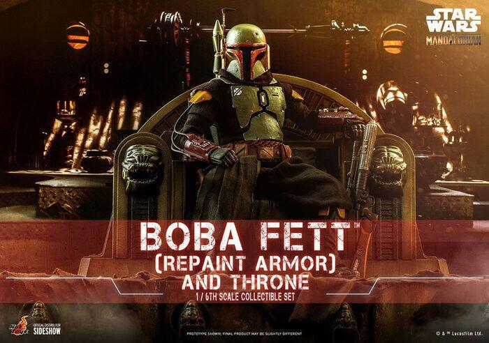 STAR WARS - The Mandalorian - Boba Fett Repaint Armor and Throne 1/6 Action Figure 12" TMS056