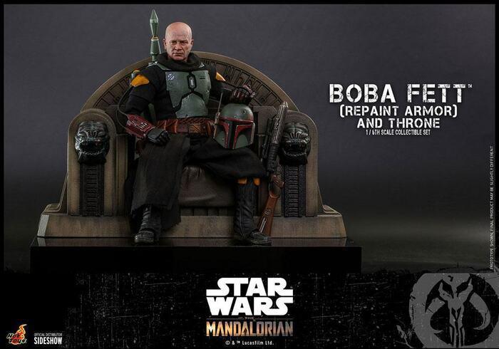 STAR WARS - The Mandalorian - Boba Fett Repaint Armor and Throne 1/6 Action Figure 12" TMS056