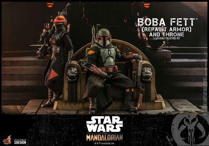 STAR WARS - The Mandalorian - Boba Fett Repaint Armor and Throne 1/6 Action Figure 12" TMS056