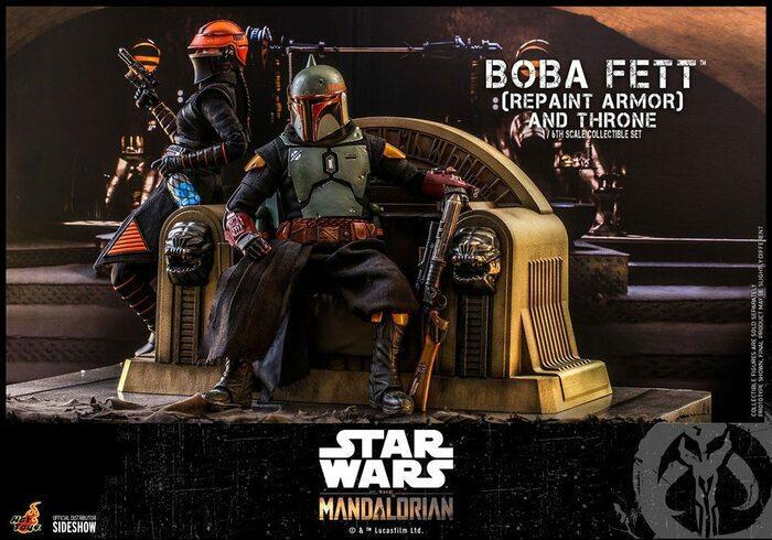 STAR WARS - The Mandalorian - Boba Fett Repaint Armor and Throne 1/6 Action Figure 12" TMS056