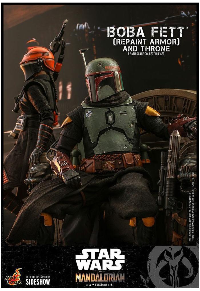 STAR WARS - The Mandalorian - Boba Fett Repaint Armor and Throne 1/6 Action Figure 12" TMS056