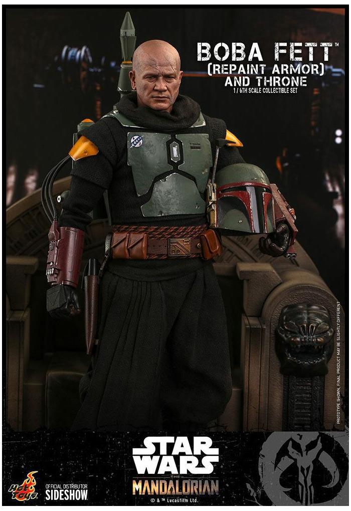 STAR WARS - The Mandalorian - Boba Fett Repaint Armor and Throne 1/6 Action Figure 12" TMS056