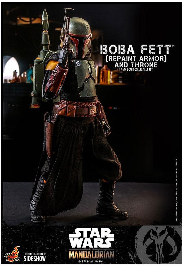STAR WARS - The Mandalorian - Boba Fett Repaint Armor and Throne 1/6 Action Figure 12" TMS056