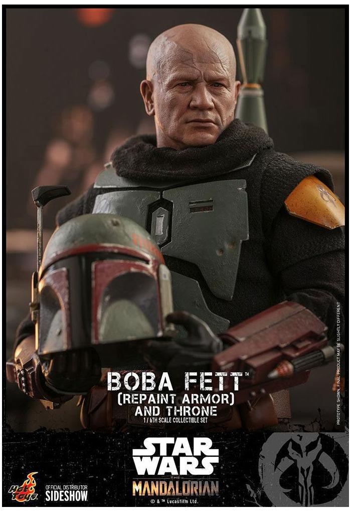 STAR WARS - The Mandalorian - Boba Fett Repaint Armor and Throne 1/6 Action Figure 12" TMS056