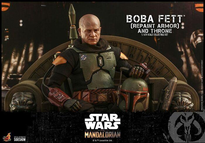 STAR WARS - The Mandalorian - Boba Fett Repaint Armor and Throne 1/6 Action Figure 12" TMS056