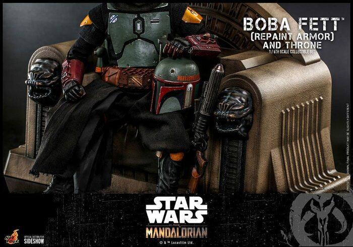 STAR WARS - The Mandalorian - Boba Fett Repaint Armor and Throne 1/6 Action Figure 12" TMS056