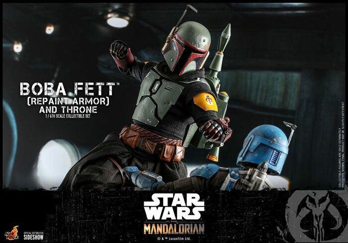 STAR WARS - The Mandalorian - Boba Fett Repaint Armor and Throne 1/6 Action Figure 12" TMS056