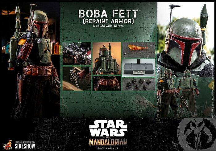 STAR WARS - The Mandalorian - Boba Fett Repaint Armor 1/6 Action Figure 12" TMS055