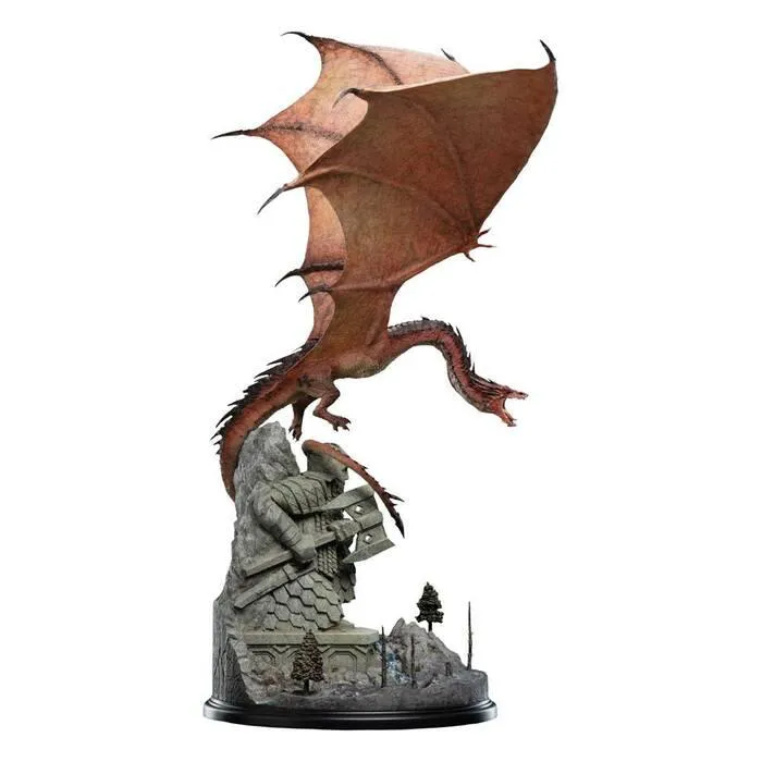 THE HOBBIT - Smaug the Fire-Drake Polystone Statue