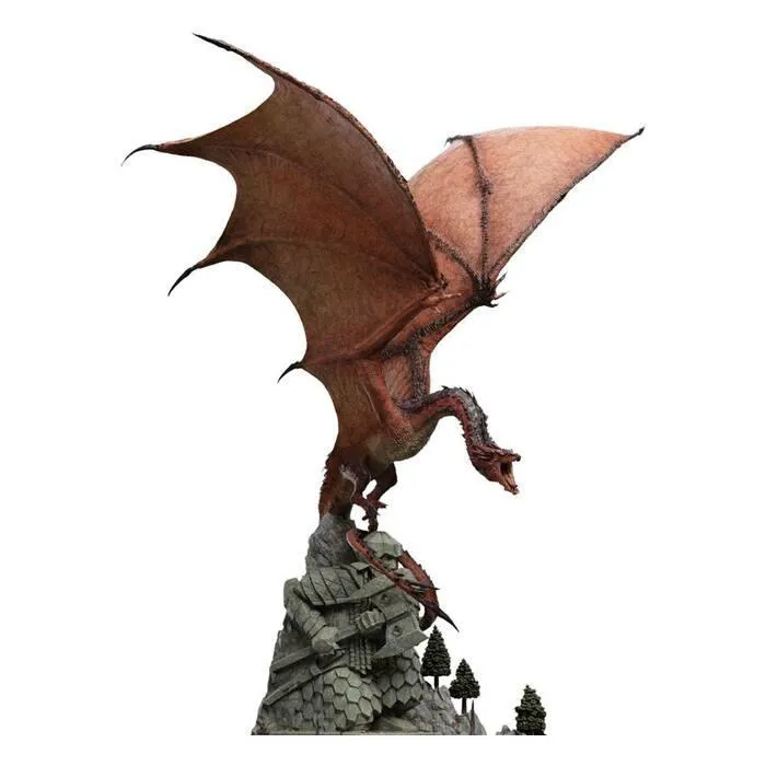 THE HOBBIT - Smaug the Fire-Drake Polystone Statue